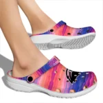 custom southern miss golden eagles wavy stripes clogs best selling