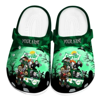 custom sprite creepy ride green black clogs best selling hey clogs