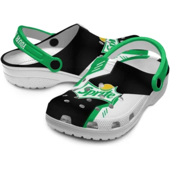 custom sprite logo black green clogs high quality hey clogs