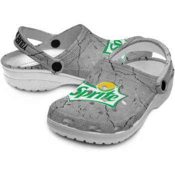 custom sprite pattern gray clogs high quality hey clogs