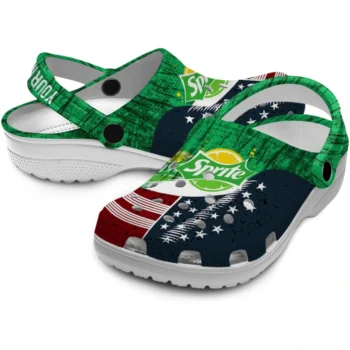 custom sprite usa flag green navy clogs high quality hey clogs