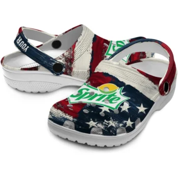 custom sprite usa patriotic red white clogs high quality hey clogs