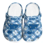 custom st louis blues snowflake mosaic clogs best selling