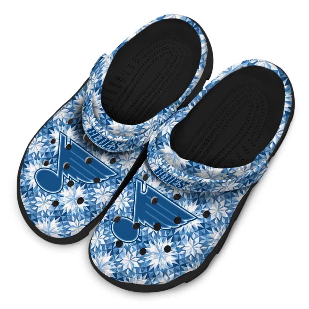 custom st louis blues snowflake mosaic clogs latest model custom st louis blues snowflake mosaic clogs latest model