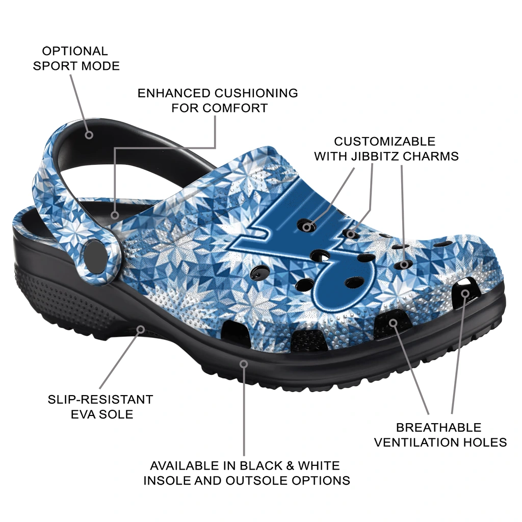 custom st louis blues snowflake mosaic clogs new arrival custom st louis blues snowflake mosaic clogs new arrival