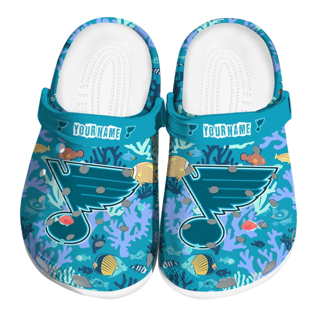 custom st louis blues tropical fish ocean clogs best selling custom st louis blues tropical fish ocean clogs best selling
