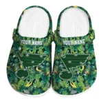 custom st louis blues tropical leaves clogs best selling