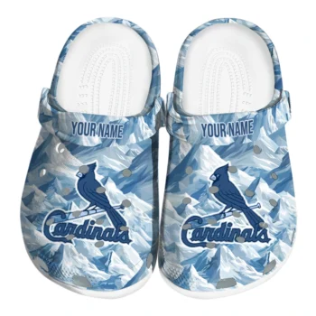 custom st louis cardinals mountain artwork clogs best selling