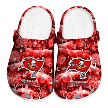 custom tampa bay buccaneers snowy hills clogs best selling