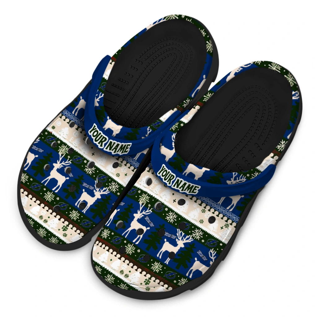 custom tampa bay lightning christmas motif clogs latest model custom tampa bay lightning christmas motif clogs latest model