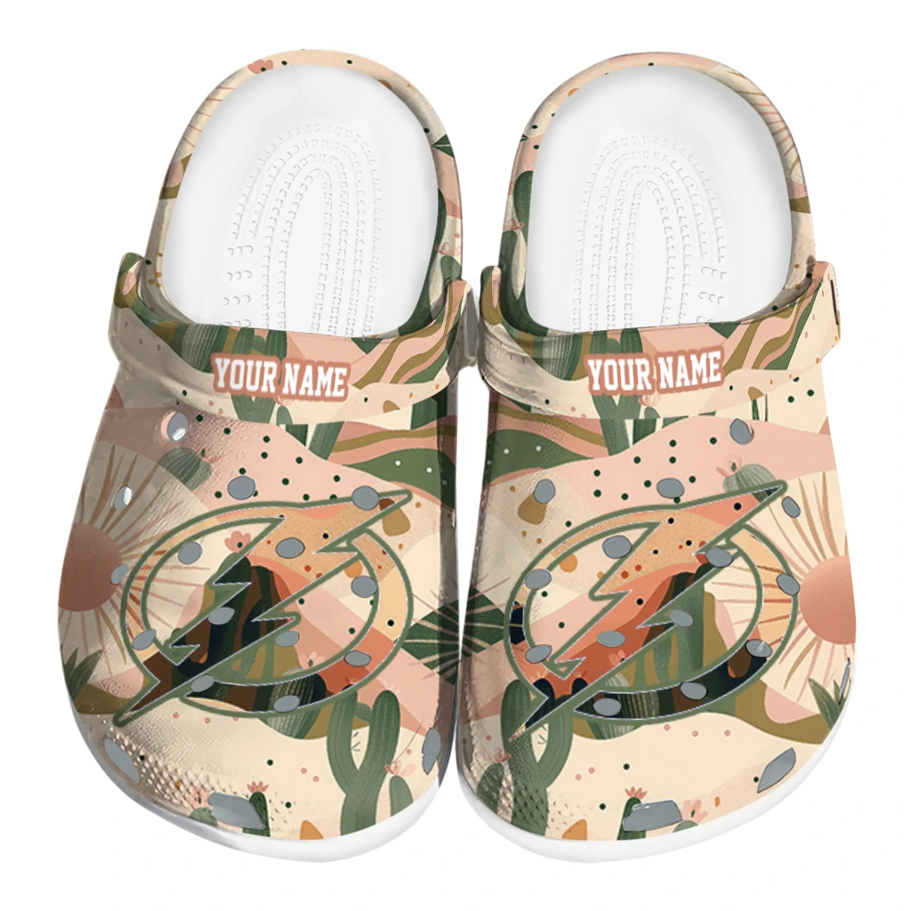 custom tampa bay lightning desert cactus pattern clogs best selling custom tampa bay lightning desert cactus pattern clogs best selling