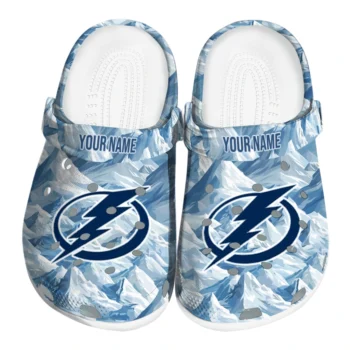 custom tampa bay lightning mountain artwork clogs best selling