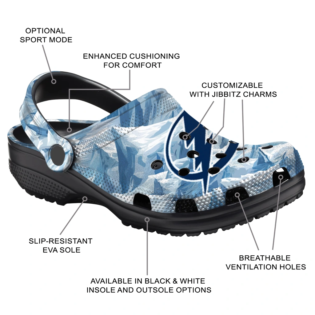 custom tampa bay lightning mountain artwork clogs new arrival custom tampa bay lightning mountain artwork clogs new arrival