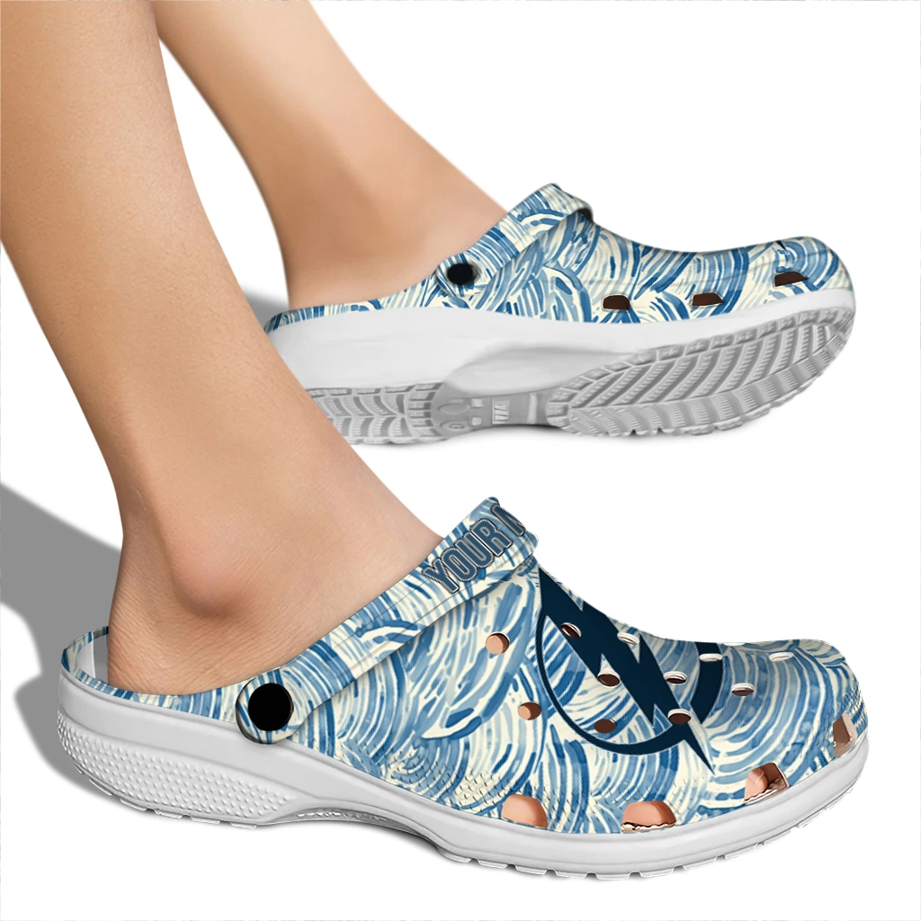 custom tampa bay lightning sea swirls clogs fashion forward custom tampa bay lightning sea swirls clogs fashion forward