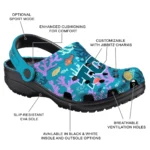 custom tcu horned frogs tropical fish ocean clogs best selling