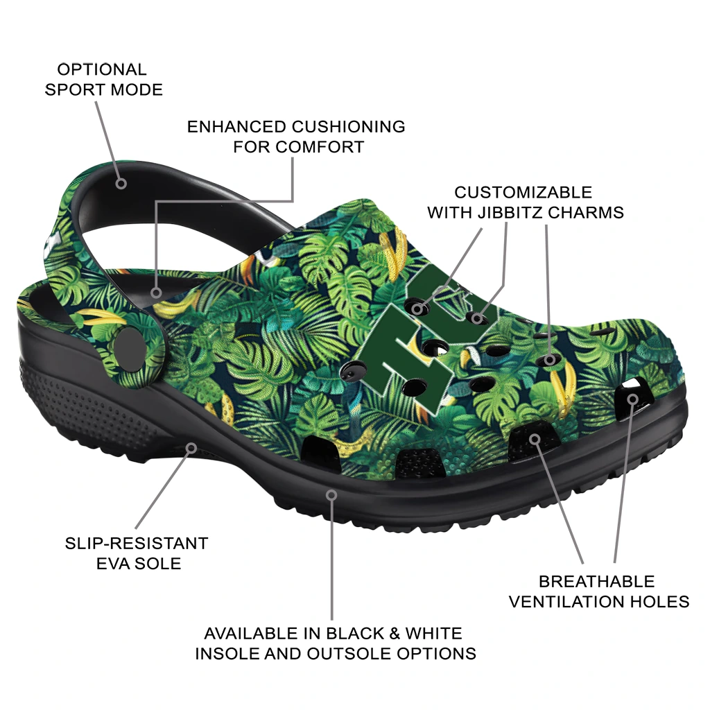 custom tcu horned frogs tropical leaves clogs new arrival custom tcu horned frogs tropical leaves clogs new arrival
