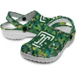 custom temple owls tropical leaves clogs best selling