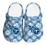 custom tennessee titans snowflake mosaic clogs best selling