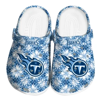 custom tennessee titans snowflake mosaic clogs best selling