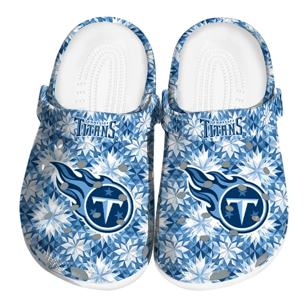 custom tennessee titans snowflake mosaic clogs best selling custom tennessee titans snowflake mosaic clogs best selling