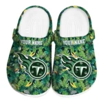 custom tennessee titans tropical leaves clogs best selling