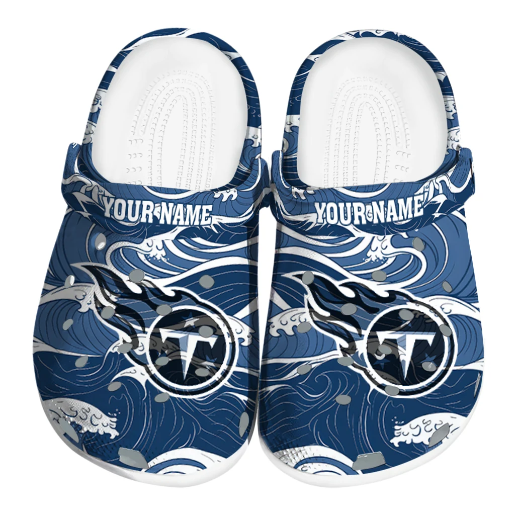 custom tennessee titans wave flow clogs best selling custom tennessee titans wave flow clogs best selling