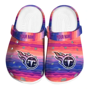 custom tennessee titans wavy stripes clogs best selling