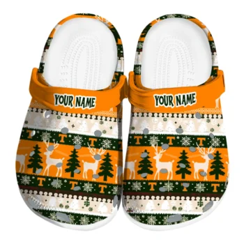 custom tennessee volunteers christmas motif clogs best selling