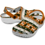 custom texas longhorns christmas motif clogs best selling