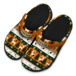 custom texas longhorns christmas motif clogs best selling