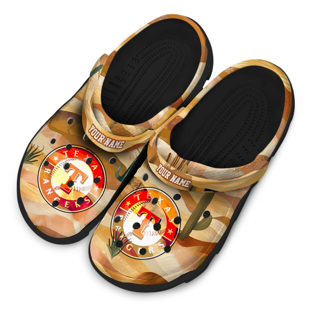 custom texas rangers desert layers clogs latest model custom texas rangers desert layers clogs latest model