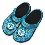 custom texas rangers tropical fish ocean clogs best selling
