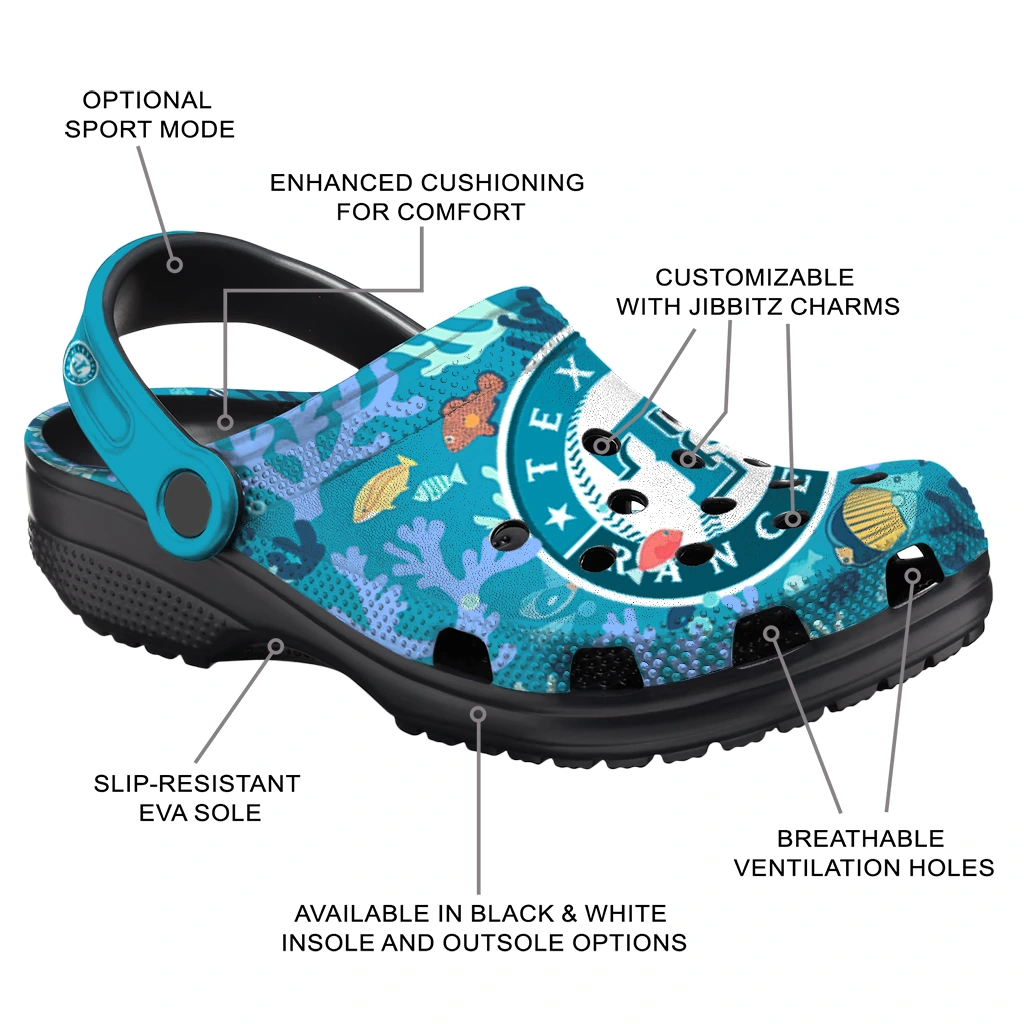 custom texas rangers tropical fish ocean clogs new arrival custom texas rangers tropical fish ocean clogs new arrival