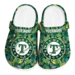 custom texas rangers tropical leaves clogs best selling
