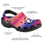 custom texas rangers wavy stripes clogs best selling