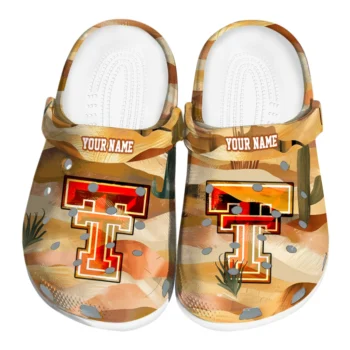 custom texas tech red raiders desert layers clogs best selling