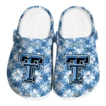custom texas tech red raiders snowflake mosaic clogs best selling