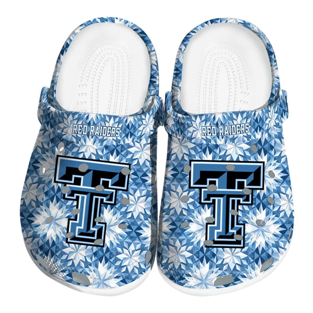 custom texas tech red raiders snowflake mosaic clogs best selling custom texas tech red raiders snowflake mosaic clogs best selling