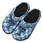 custom texas tech red raiders snowflake mosaic clogs best selling