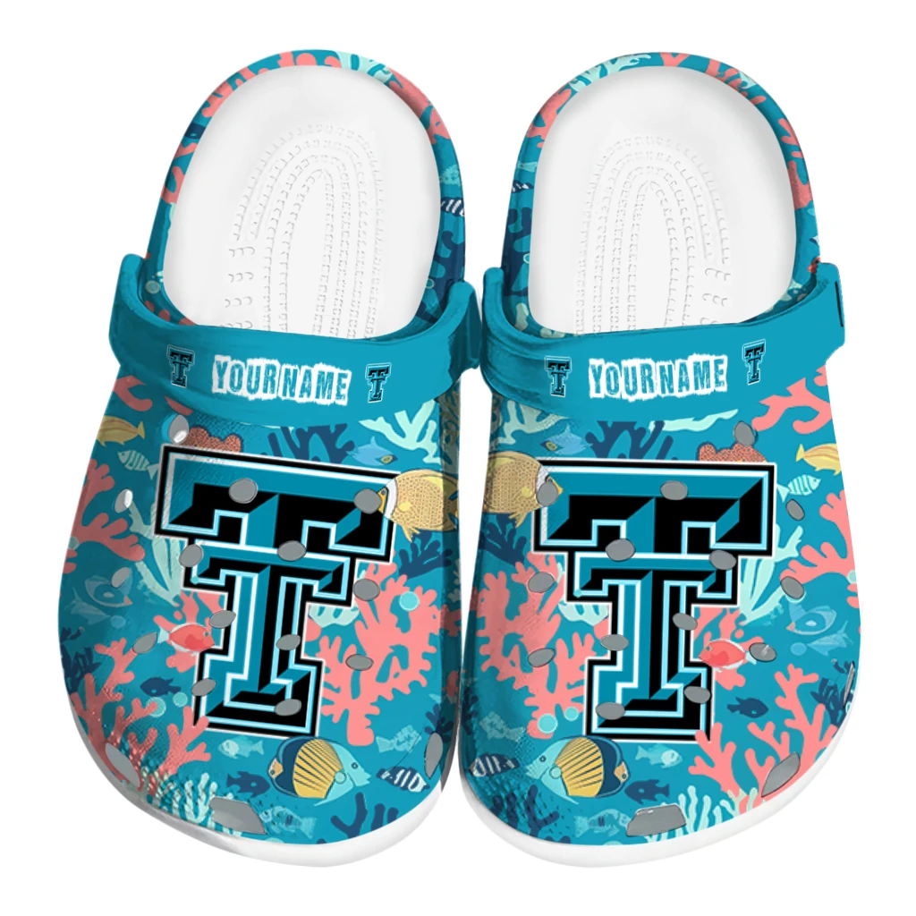 custom texas tech red raiders tropical fish ocean clogs best selling custom texas tech red raiders tropical fish ocean clogs best selling
