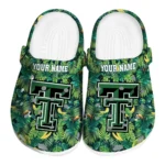 custom texas tech red raiders tropical leaves clogs best selling