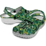 custom texas tech red raiders tropical leaves clogs best selling