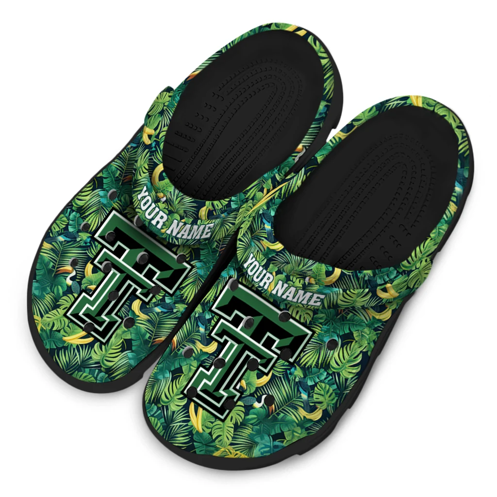 custom texas tech red raiders tropical leaves clogs latest model custom texas tech red raiders tropical leaves clogs latest model