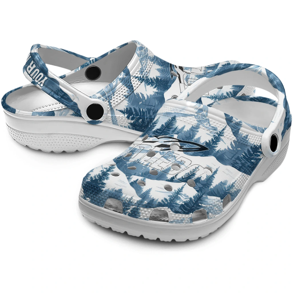 custom toledo rockets snowy mountains clogs high quality custom toledo rockets snowy mountains clogs high quality