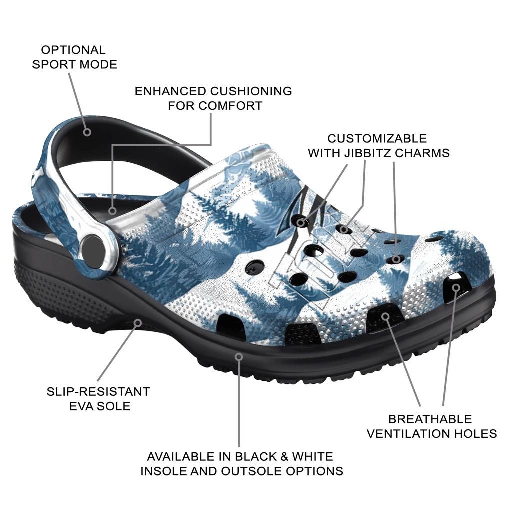custom toledo rockets snowy mountains clogs new arrival custom toledo rockets snowy mountains clogs new arrival