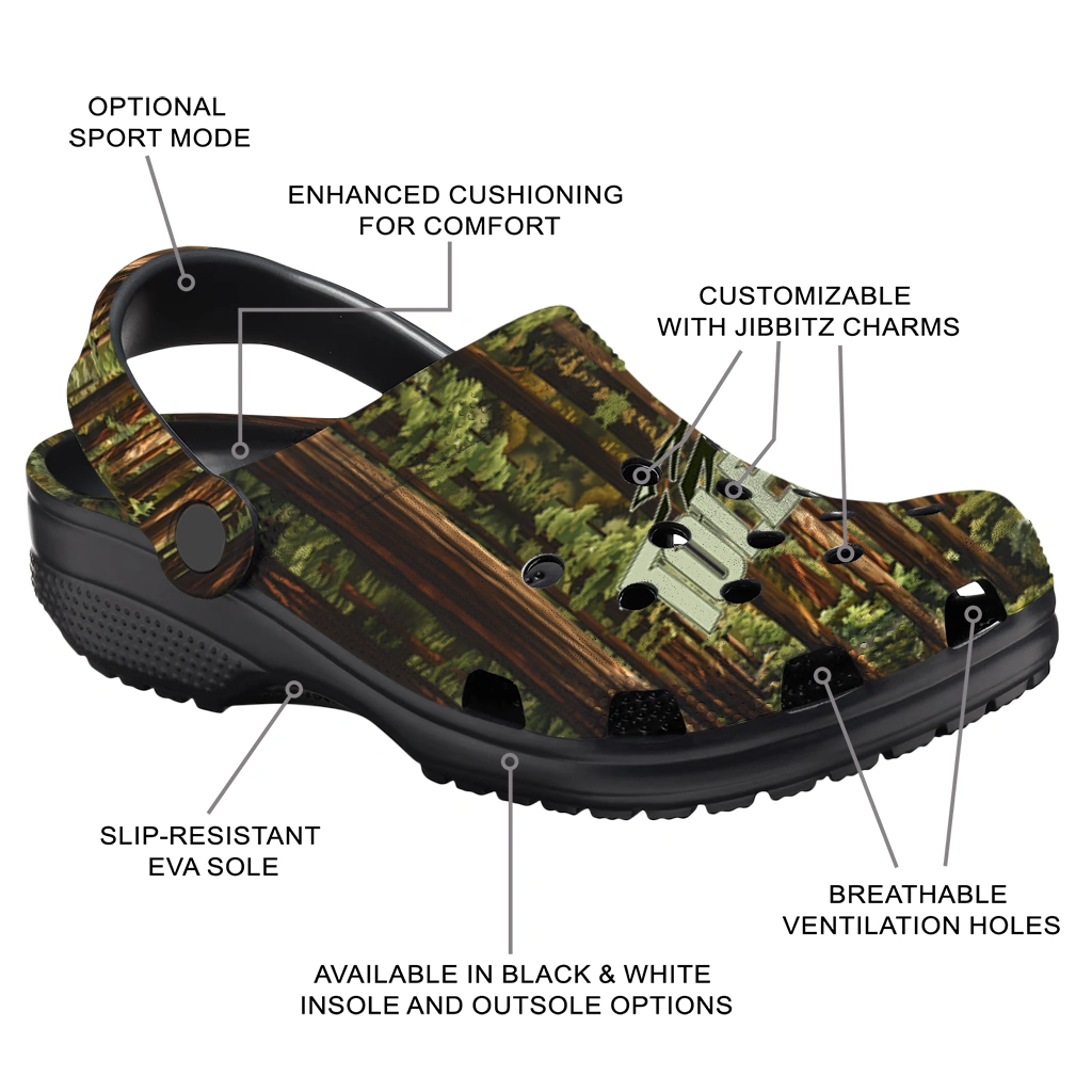custom toledo rockets woods forest designs clogs new arrival custom toledo rockets woods forest designs clogs new arrival