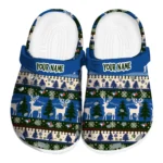 custom toronto blue jays christmas motif clogs best selling