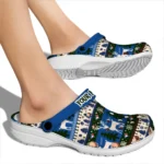custom toronto blue jays christmas motif clogs best selling