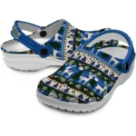 custom toronto blue jays christmas motif clogs best selling