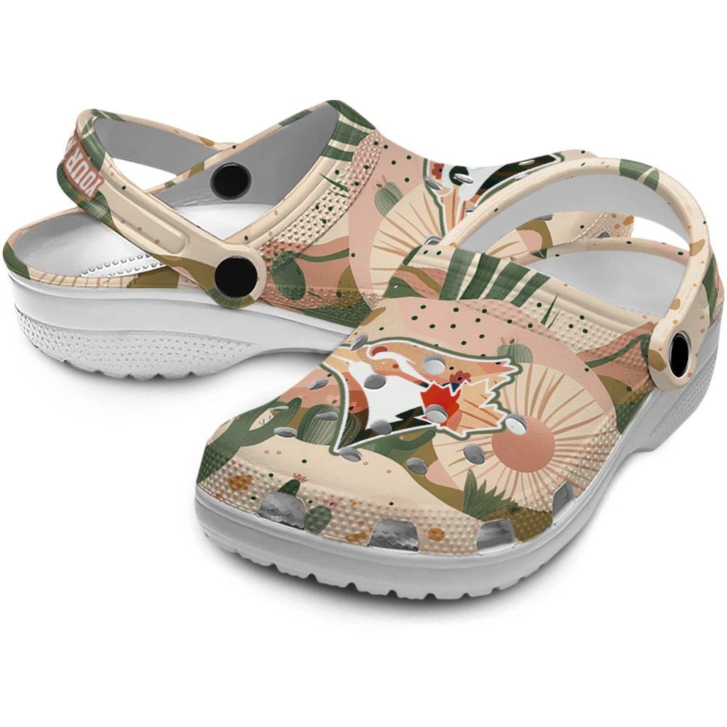 custom toronto blue jays desert cactus pattern clogs high quality custom toronto blue jays desert cactus pattern clogs high quality